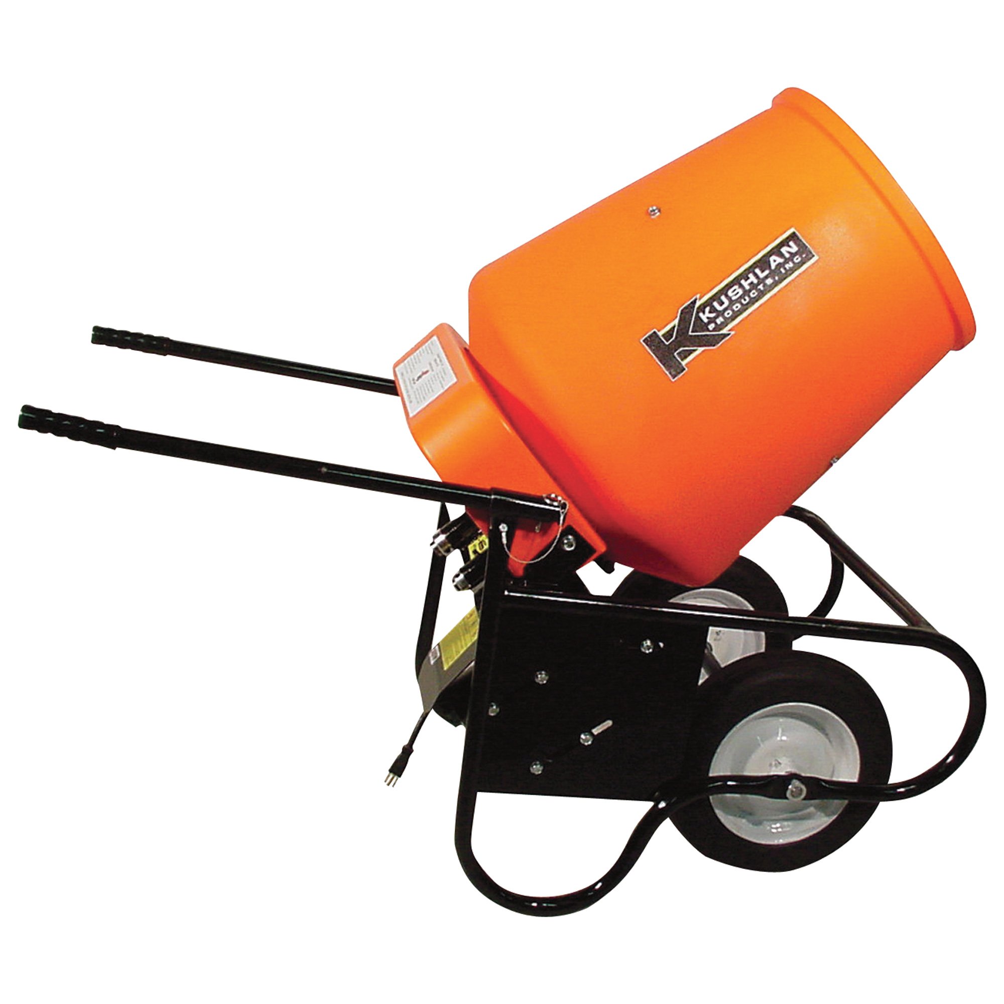 Kushlan Electric Portable Concrete Mixer with 3.5 Cubic Foot Drum